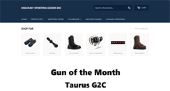 Desktop Screenshot of discountsportinggoods.com