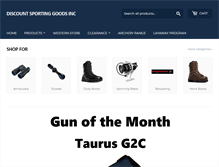 Tablet Screenshot of discountsportinggoods.com